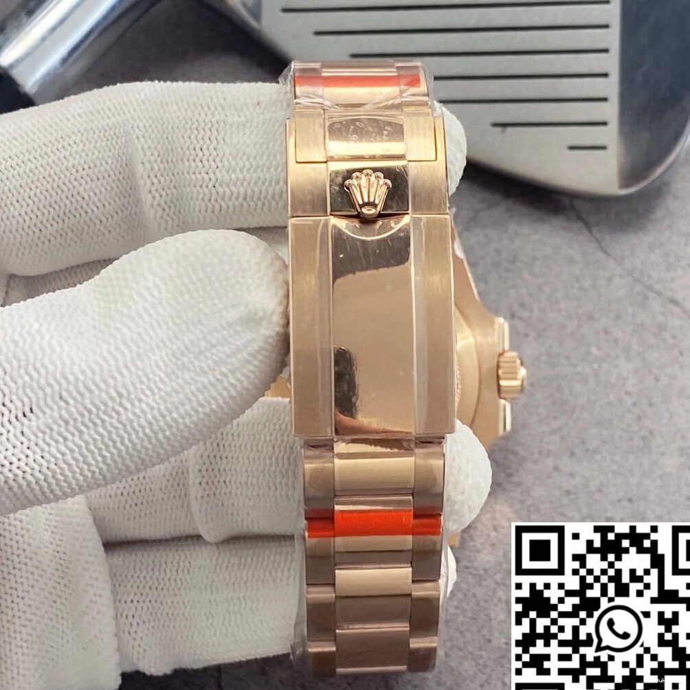 Rolex Factory GMT Dial 126715CHNR-0001 II Rose Master Gold Black GM 0904